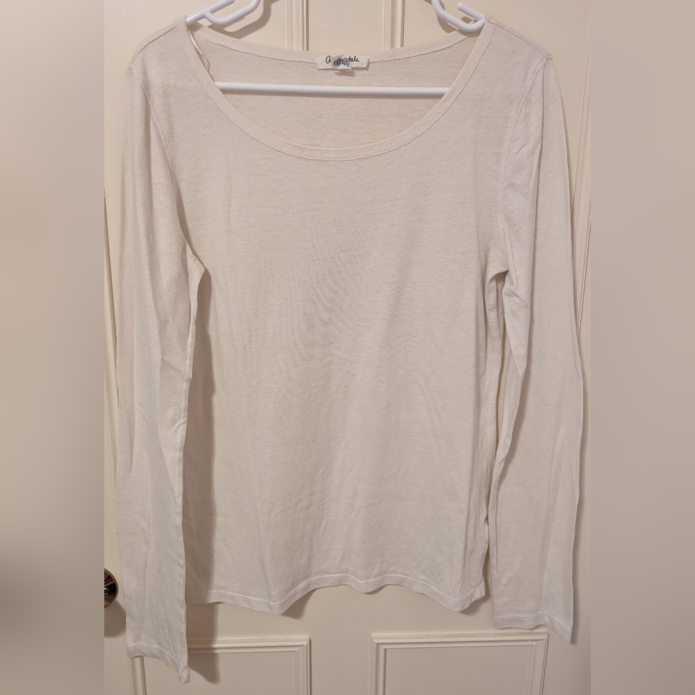 Aeropostale Cream Knit Longsleeve Shirt